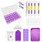 46 PCS DIY Diamond Painting Tools and Accessories Kits Multiple Sizes Painting Pens for Adults to Make Diamond Art Craft Tweezers Glue Diamond Correction 28 Girds Storage Box